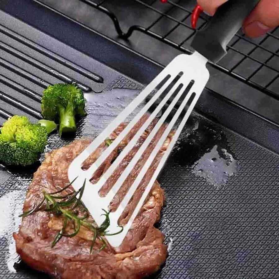 EPINOX SPB-18 Paslanmaz Çelik Balık Spatulası – Profesyonel Esnek Balık ve Izgara Servis Spatulası