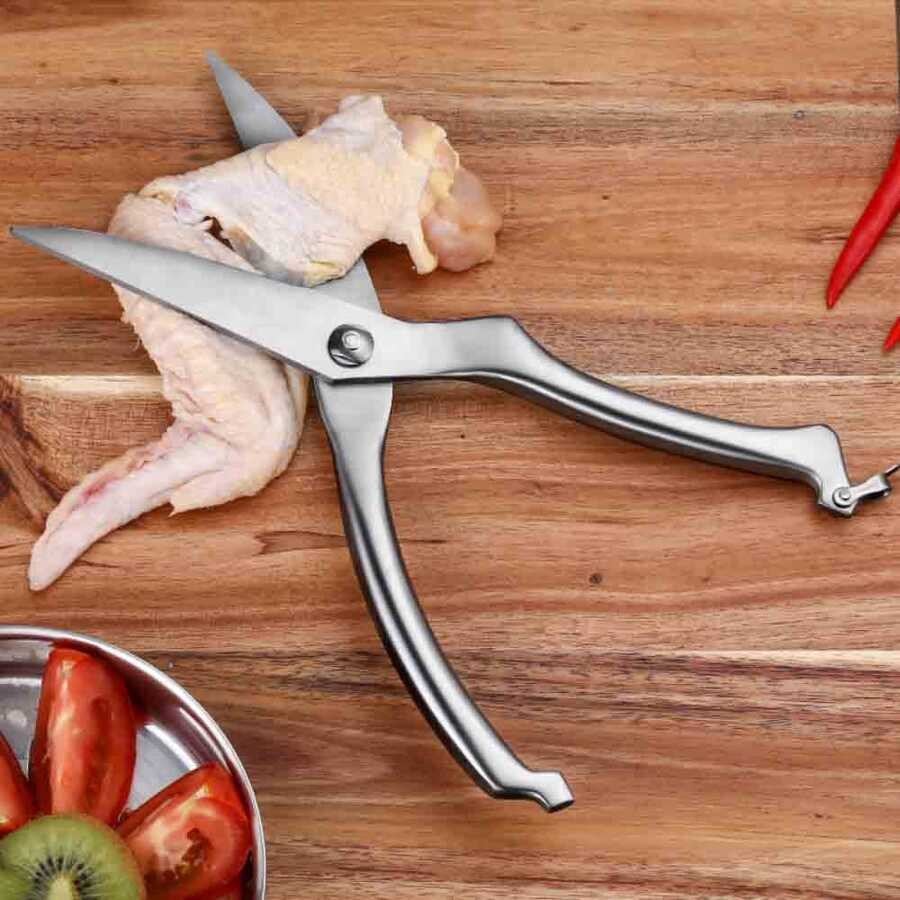 EPINOX TMC-20 Çelik Tavuk Makası – Profesyonel Paslanmaz Et ve Kemik Kesme Makası