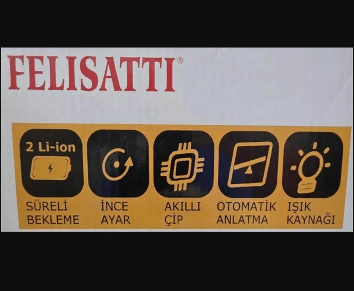FELISATTI TY1-16 Çizgili Lazer Hizalama - 3D 360 Derece Profesyonel Nivelman Terazi