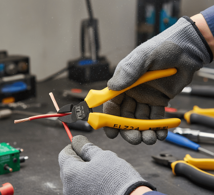 FULAZ Yan Keski Pense 160 mm – Profesyonel Tel ve Kablo Kesme Pensesi