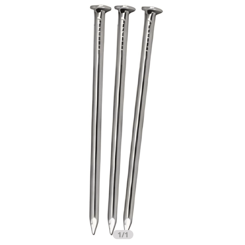 HIRDAVATMARK Cam Çivisi 5 x 22 mm - İnce Başsız Çelik Cam Tespit ve Çerçeve Çivisi