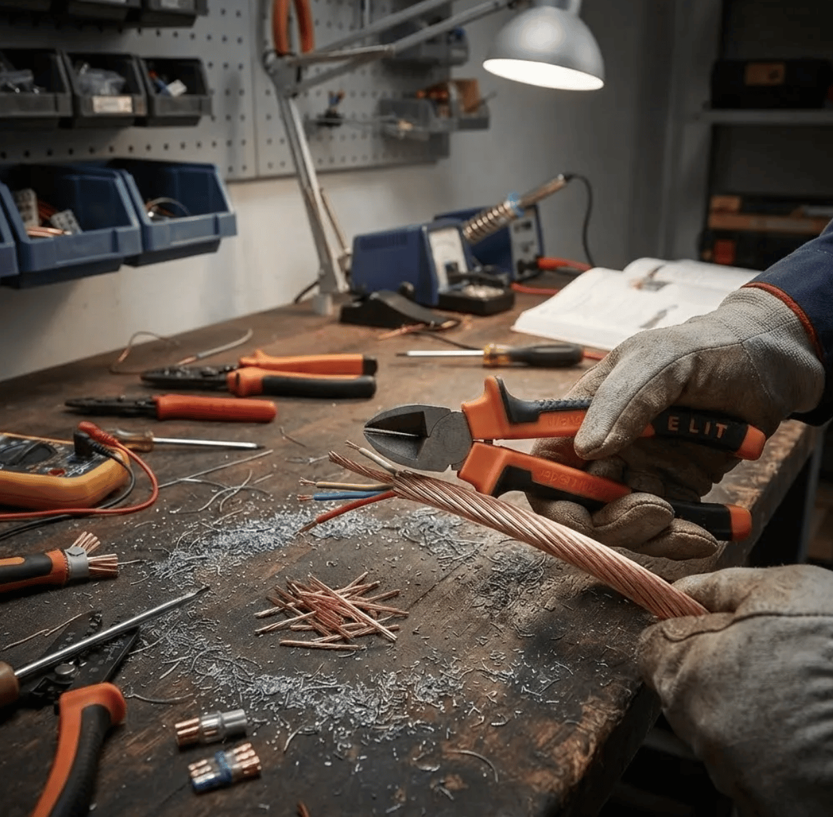 İthal Yan Keski 160 mm – Profesyonel Tel ve Kablo Kesme Pensesi