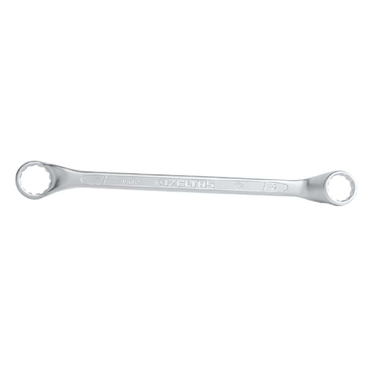 İZELTAŞ 0430030607 Yıldız İki Ağız Anahtar Kısa Boy 6x7 mm - Krom Vanadyum Çelik Dövme Sanayi Tipi Somun Sıkma Sökme Mekanik El Aleti