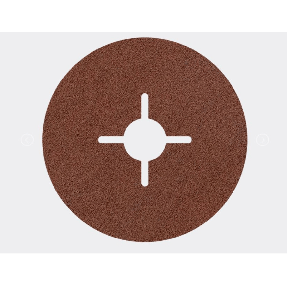 KARBOSAN 115 x 22 mm NK 40 Kum Fiber Disk 4 Slotlu - Profesyonel Metal ve Çelik Yüzeyler İçin Isınma Yapmayan Etkili Çapak Alma ve Tesviye Zımparası