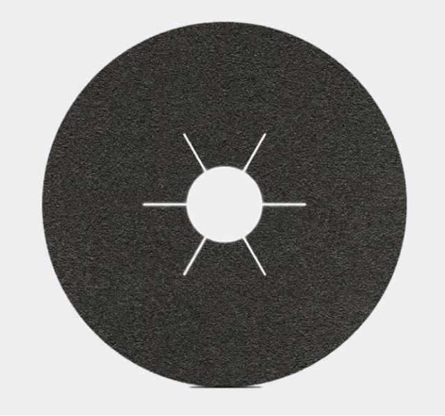 KARBOSAN 115 x 22 mm SC 16 Kum Çentikli Fiber Disk - Profesyonel Mermer, Beton, Cam ve Döküm Yüzeyler İçin Ekstra Agresif Silisyum Karbür Taşlama Zımparası