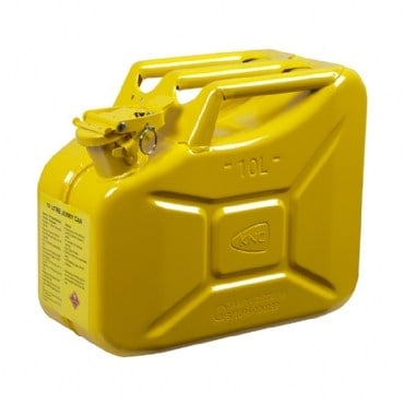 KNC 10 Litre Metal Askeri Tip Komando Yakıt ve Benzin Bidonu (Sarı)
