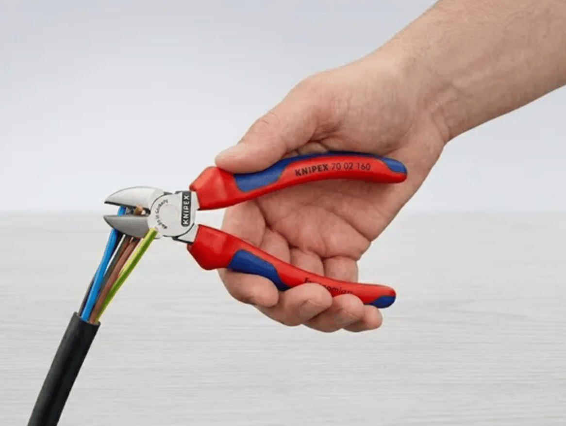 KNIPEX 7002160 Yan Keski 160 mm – Profesyonel Tel ve Kablo Kesme Pensesi