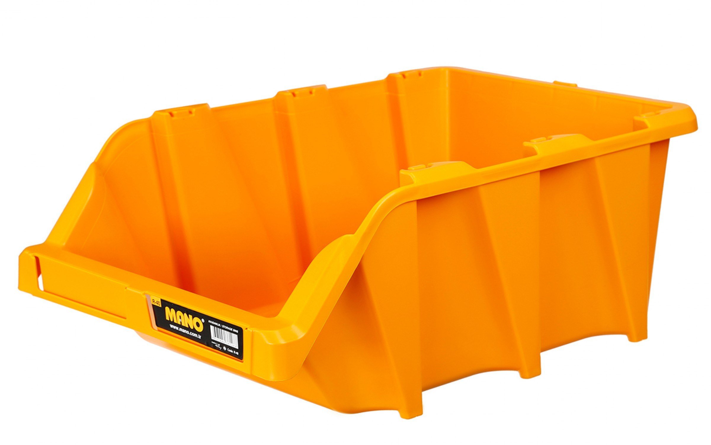 MANO R40 Sarı Avadanlık Kutu No:40 (310x490x195 MM) - Profesyonel Ultra Geniş Hacimli İstiflenebilir Depo Kutusu