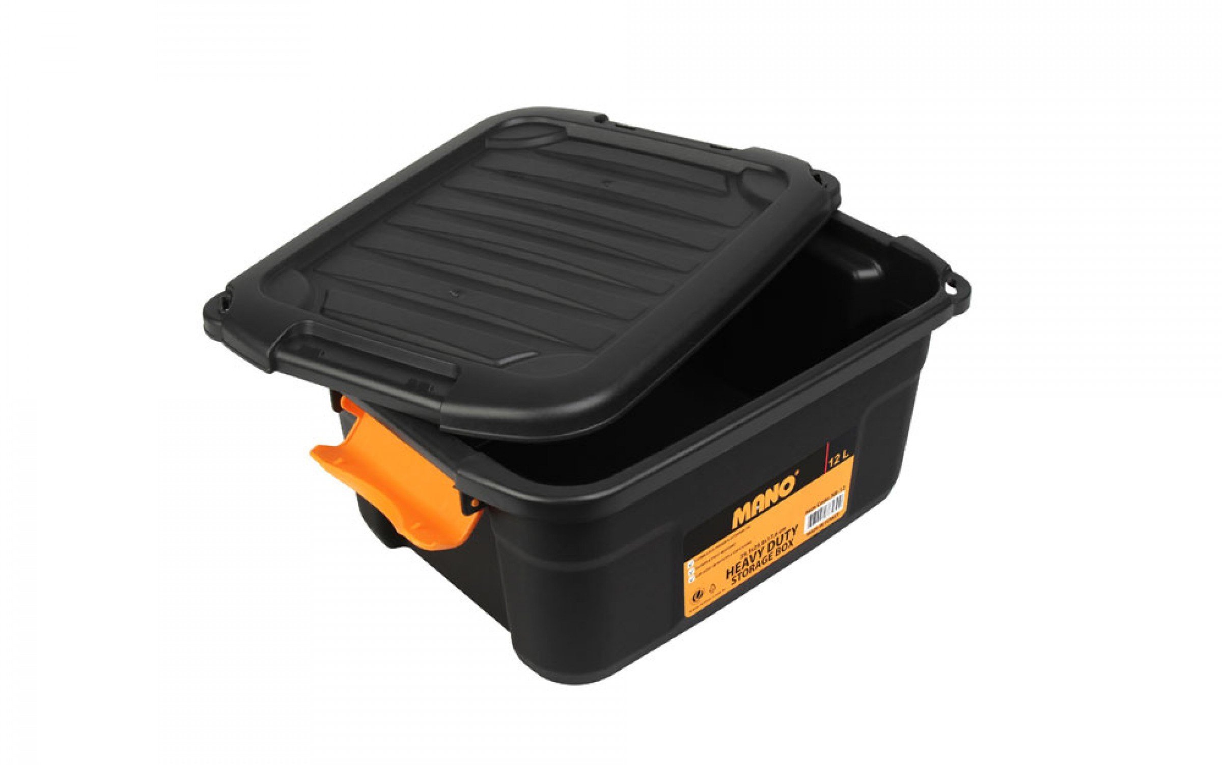 MANO Saklama Kutusu 12 Litre (391mm x 298mm x 176mm) - Profesyonel Şeffaf Düzenleyici Takım ve Hırdavat Kutusu