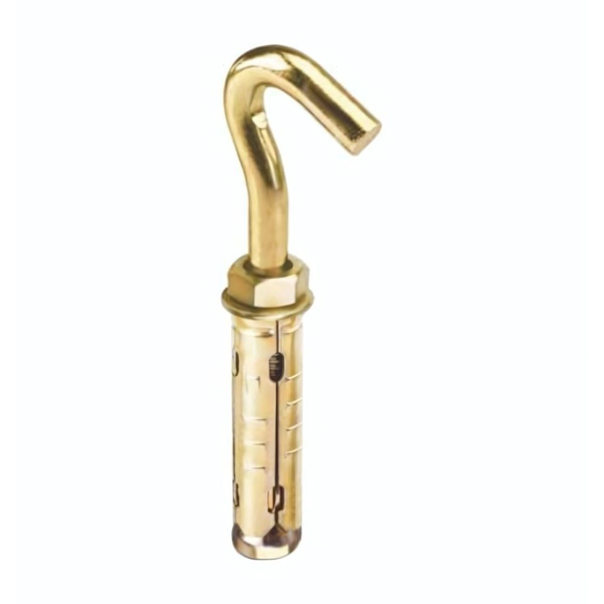 MASTER 501035 Açık Kancalı Çelik Dübel 6 mm - Profesyonel Çelik Gömlekli J Kanca Tavan Dübeli, Yüksek Çekme Mukavemetli Şantiye Tipi Kancalı Beton Dübeli