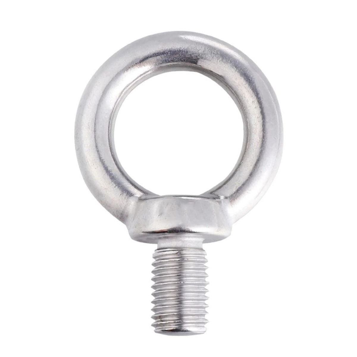 MASTER 535063 Erkek Aybolt Halka Gözlü Vida Metrik 12 mm - Profesyonel Çinko Kaplı Ağır Hizmet Kaldırma Mapası, M12 Yüksek Taşıma Kapasiteli Şantiye Tipi Gözlü Saplama