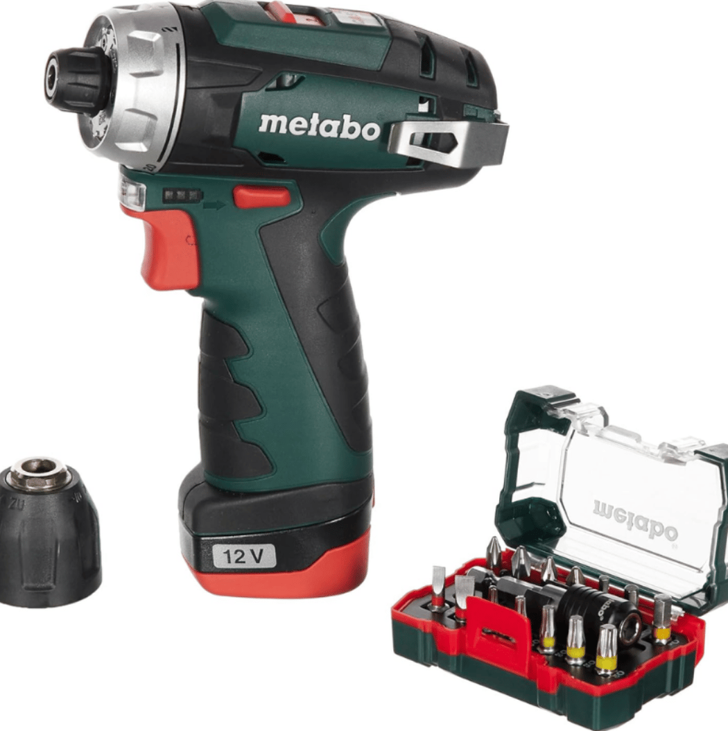 METABO PowerMaxx BS 12V 2.0Ah Çift Akülü Profesyonel Matkap Vidalama (Bez Çantalı 600079510)
