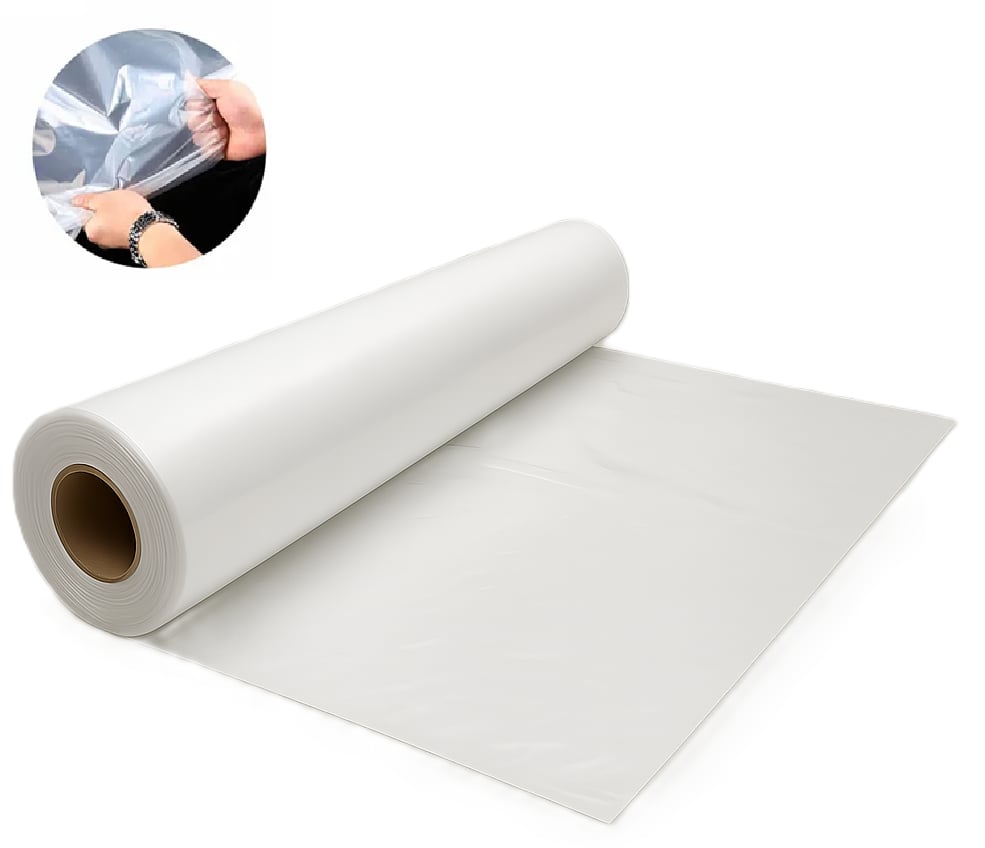 Naylon Branda 200 cm Ara Kalite Şeffaf (90 Gr) - Profesyonel Şantiye, Sera, İnşaat Pencereleri ve Su Geçirmez Eşya Koruma Naylonu