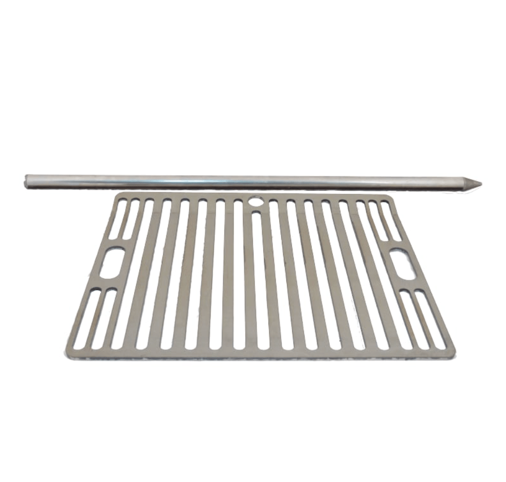 NURGAZ Akrobat Izgara - Yükseklik Ayarlı Paslanmaz Çelik Kamp Izgarası ve Profesyonel Barbekü Sistemi