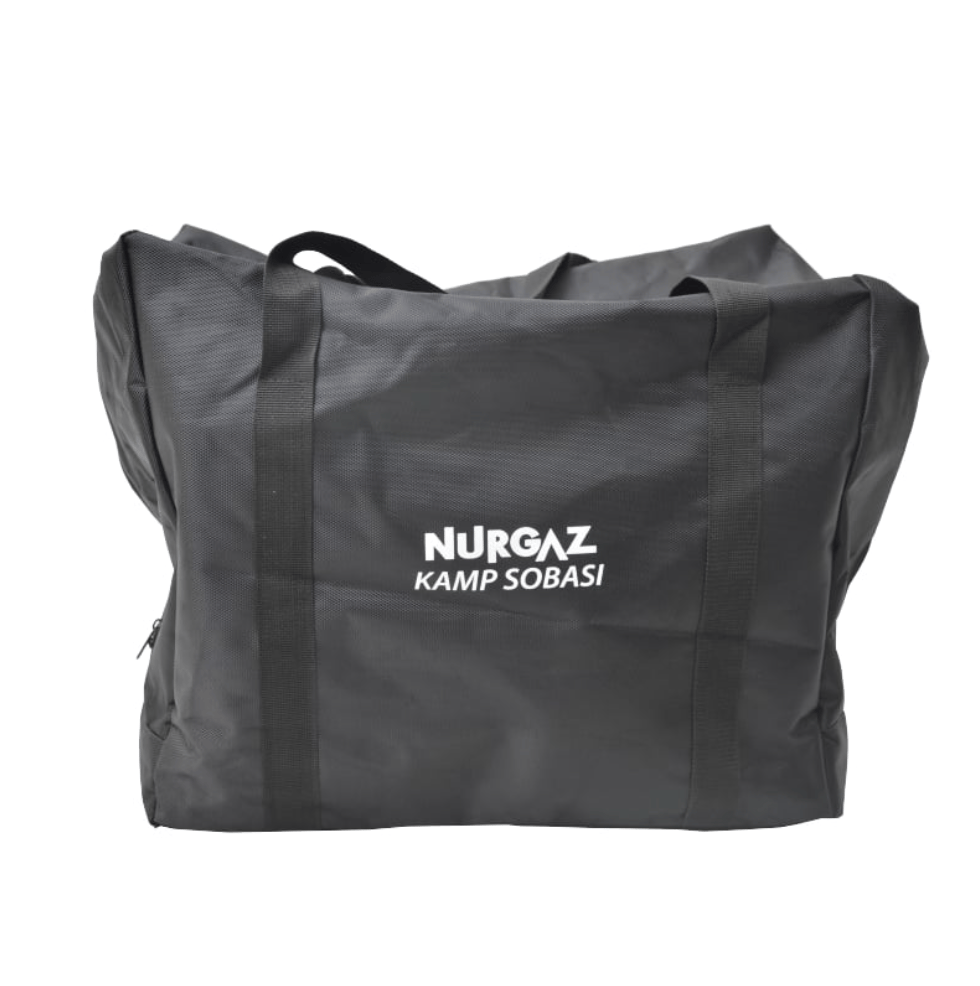 NURGAZ Çadır Sobası - Katlanabilir Camlı Kış Kampı Odun Sobası ve Taşınabilir Isıtıcı