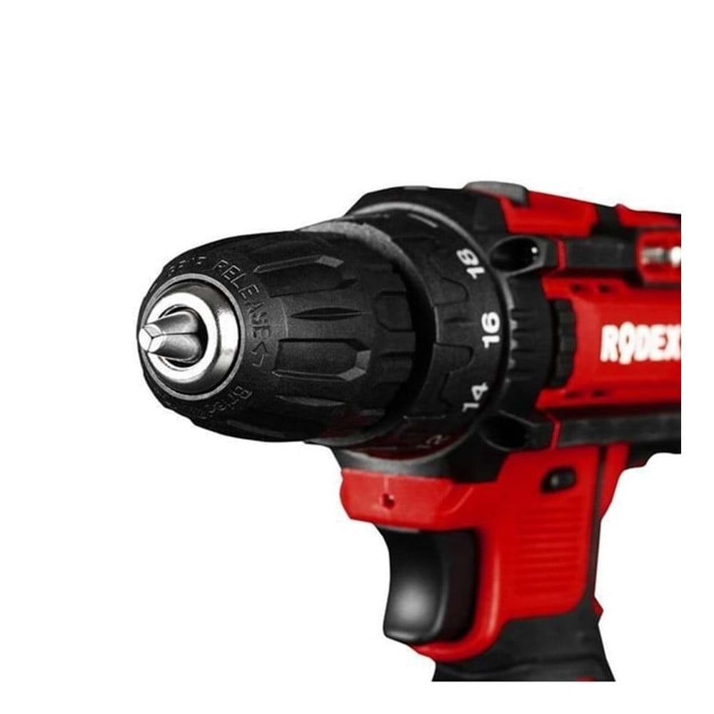 RODEX RDX3320 Akülü Matkap Li-ion Akü 2 Vites 12V 1.3Ah - Profesyonel Kompakt Şarjlı Matkap, Taşınabilir Ahşap ve Metal Delme Makinesi