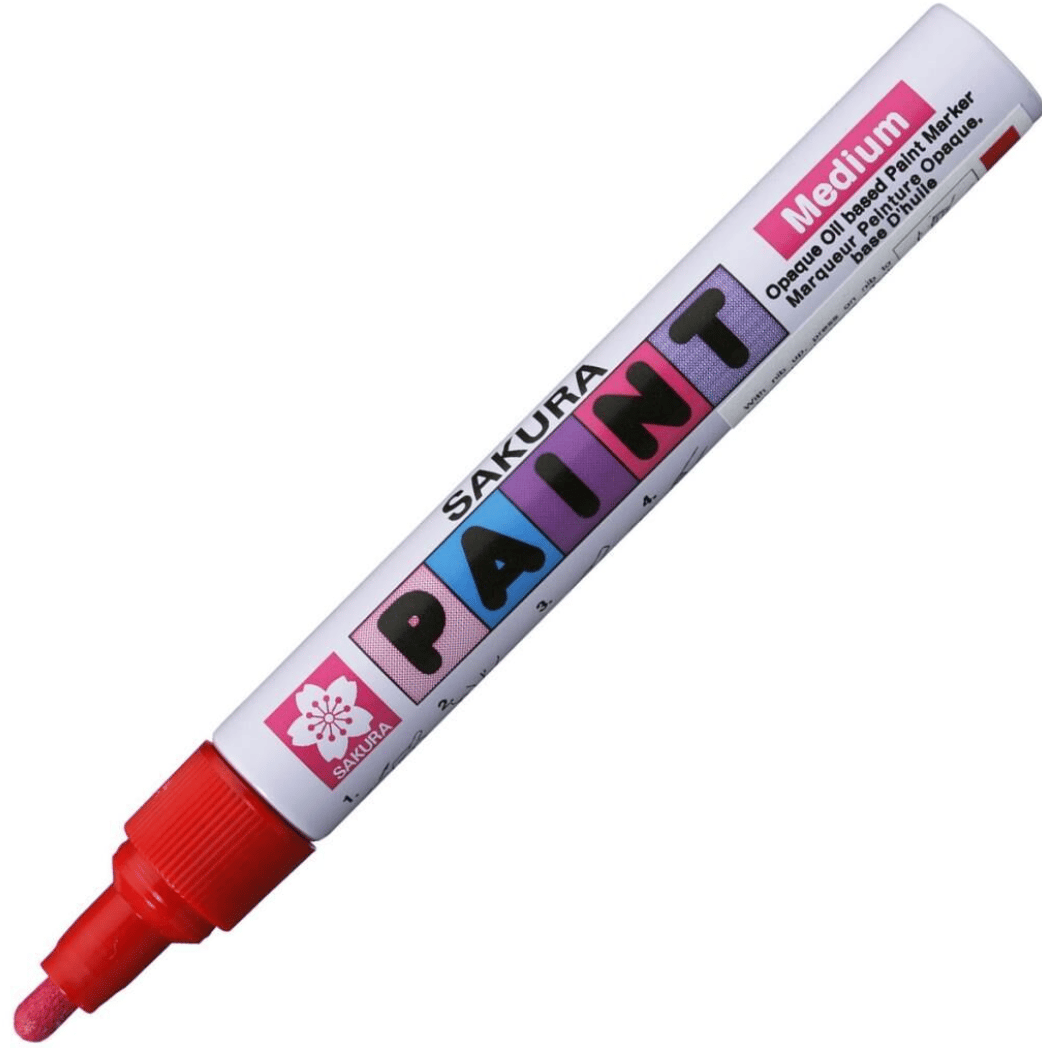SAKURA Paint Marker Medium - Profesyonel Kalıcı Endüstriyel Metal, Cam ve Plastik Boya Kalemi
