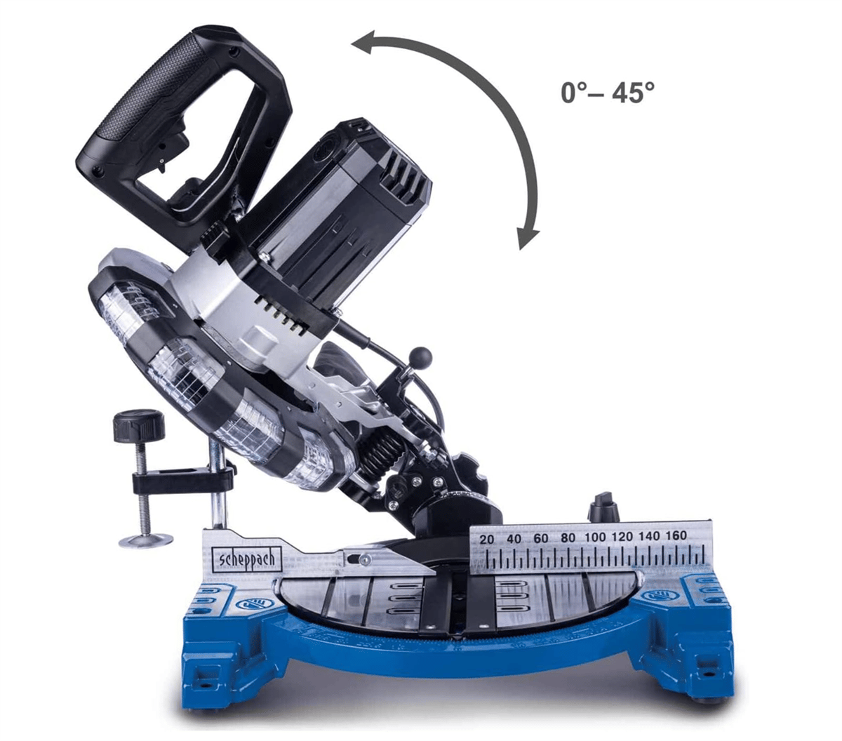 SCHEPPACH HM210L Lazerli Gönye Kesme Makinesi 210 mm 1500 Watt - Profesyonel Taşınabilir Lazer Hizalamalı Açılı Ahşap Ebatlama Testeresi