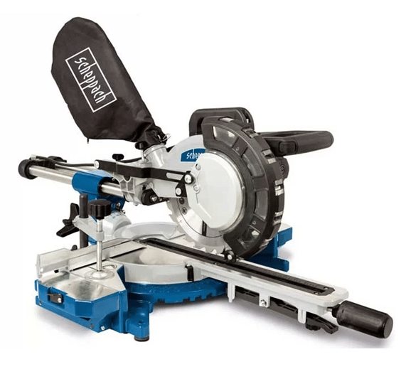 SCHEPPACH HM216 Lazerli Kızaklı Gönye Kesme Makinası 216 mm 2000 Watt - Profesyonel Geniş Panel Ebatlama ve Çift Kızaklı Yatarlı Gönye Kesme