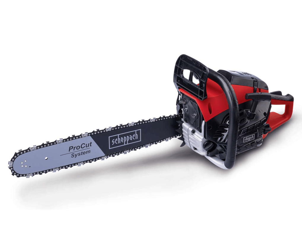 SCHEPPACH PCS46 Benzinli Ağaç Kesme Motoru 2.45 HP Pala 45 cm - Profesyonel Tomruk Kesme, Kereste Ebatlama ve Ağır Hizmet Ağaç Testeresi
