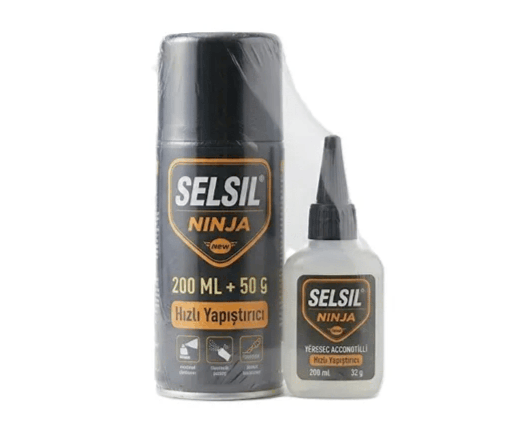 SELSIL NINJA MDF 200 ml + 50 g Aktivatörlü Süper Hızlı Yapıştırıcı