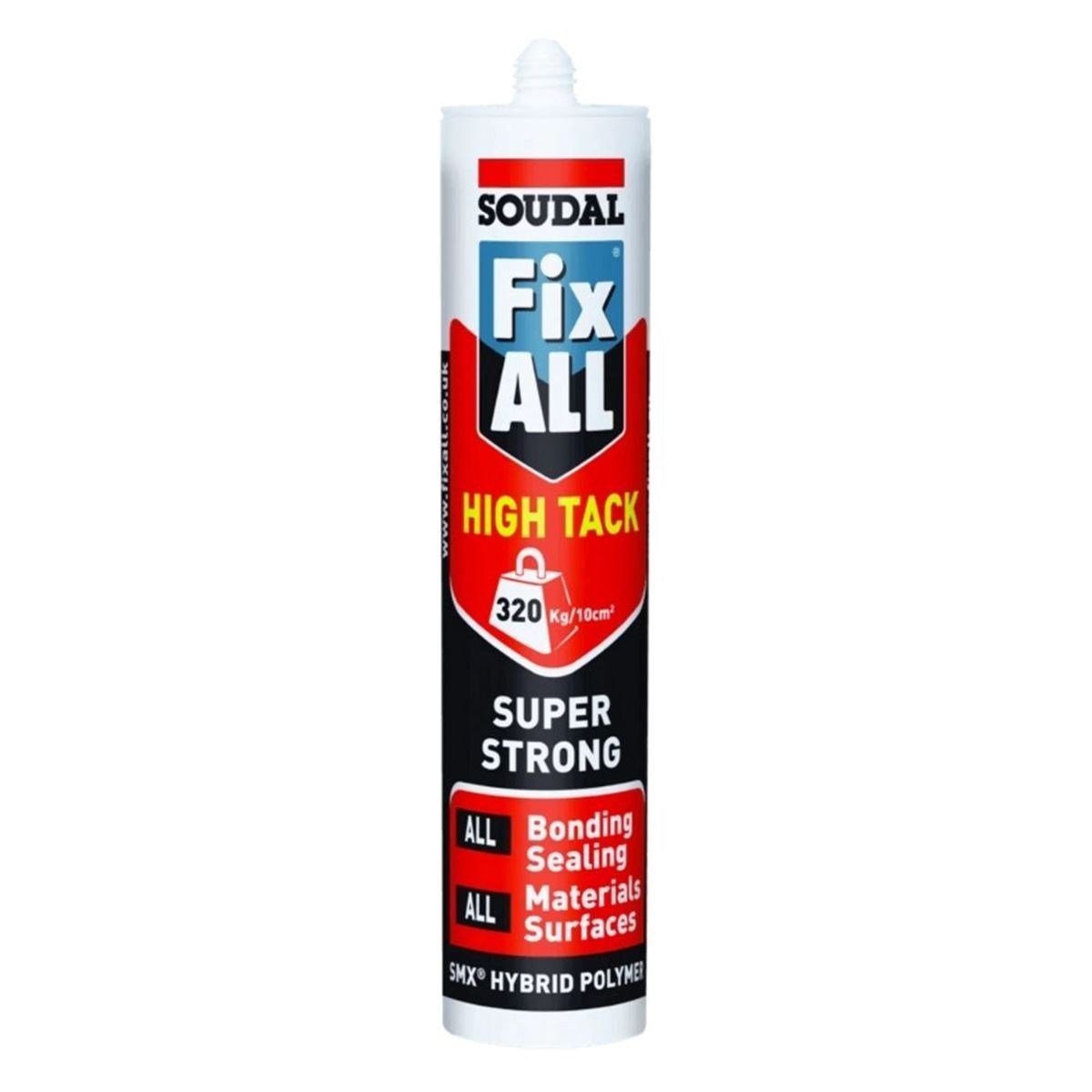 SOUDAL FIX ALL High Tack Gri 290 ml - Profesyonel İlk Tutunması Yüksek Ağır Yük Montaj Hibrit Yapıştırıcısı