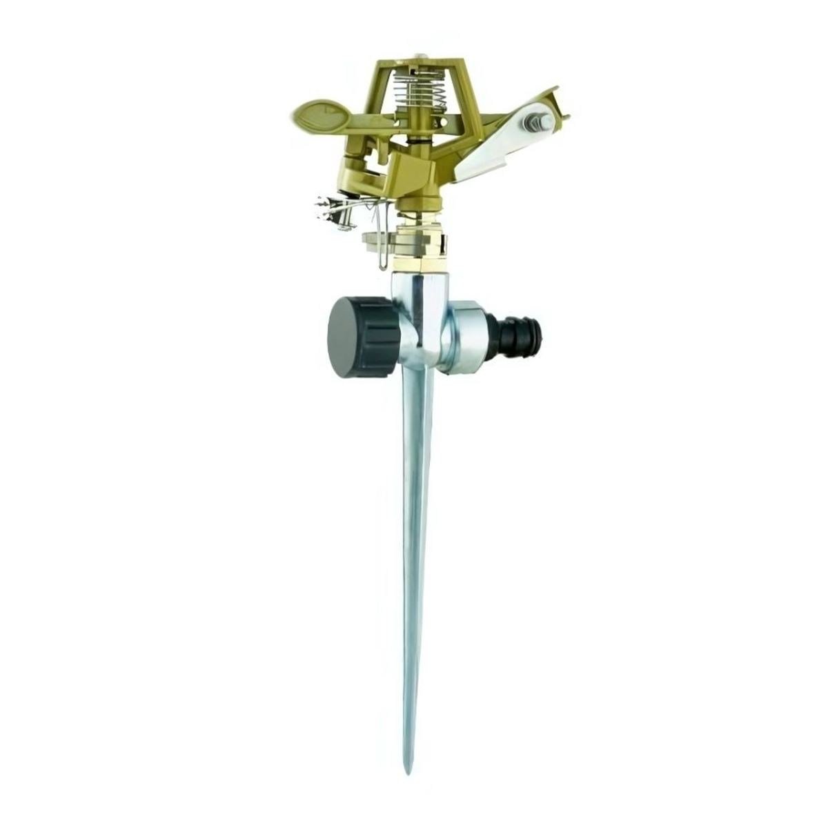 SPRING GARDEN 507880 Metal Kazıklı Uzun Fıskiye - Profesyonel Ağır Hizmet Şantiye, Sera, Peyzaj ve Tarla Tipi Çakma Darbeli Sulama Fıskiyesi