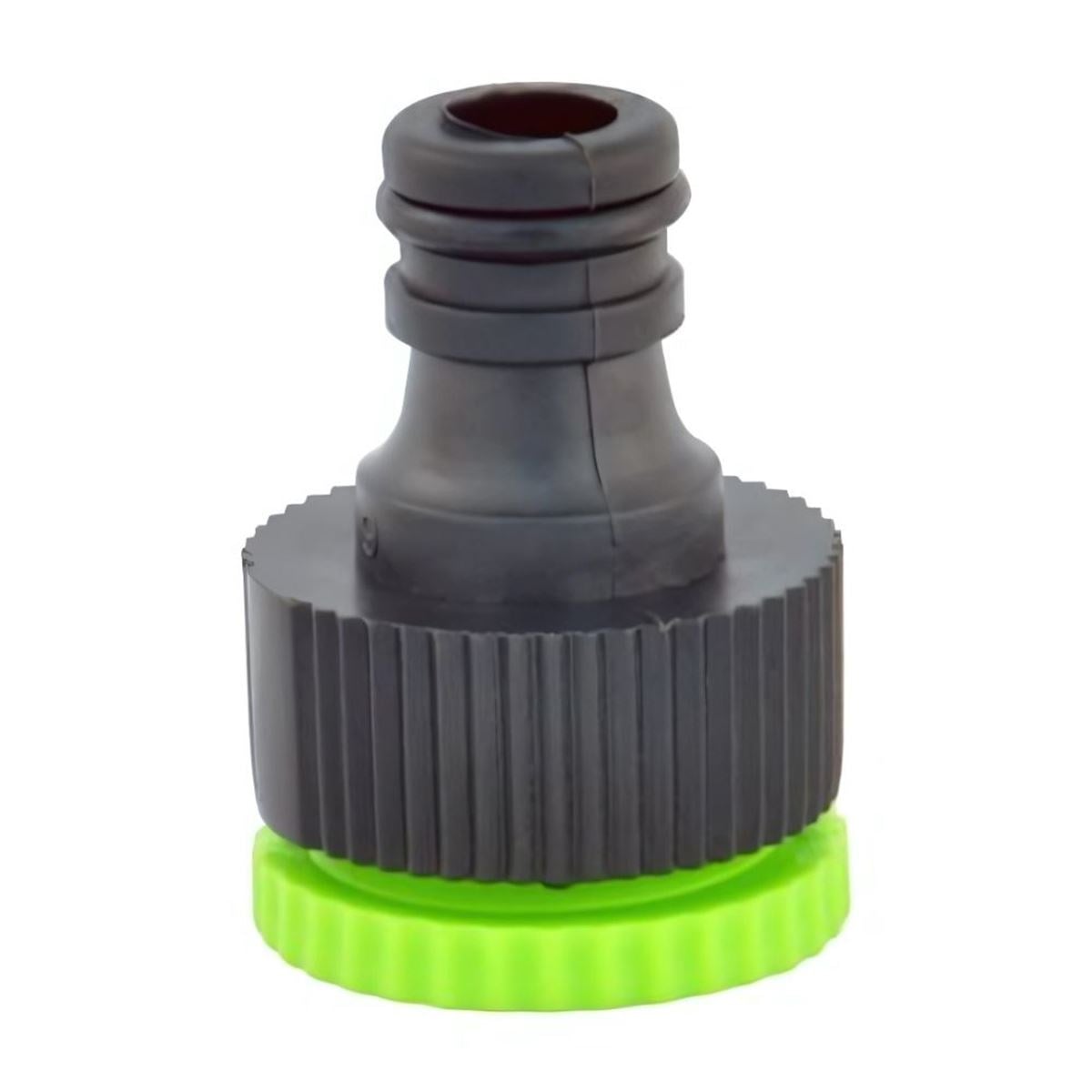SPRING GARDEN 507920 Musluk Adaptörü 1/2''-3/4'' - Profesyonel Sızdırmaz Şantiye, Sera ve Bahçe İçi Redüksiyonlu Dişli Musluk Bağlantı Rakoru