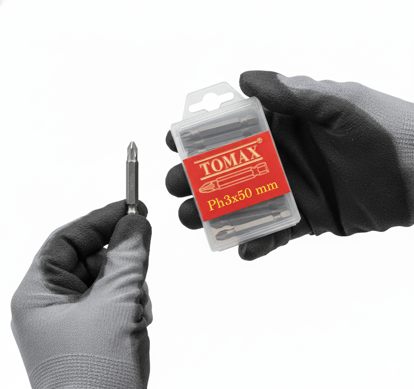 TOMAX PH3x50 mm Yıldız Bits Uç – Profesyonel Vidalama Ucu - Hırdavatmark