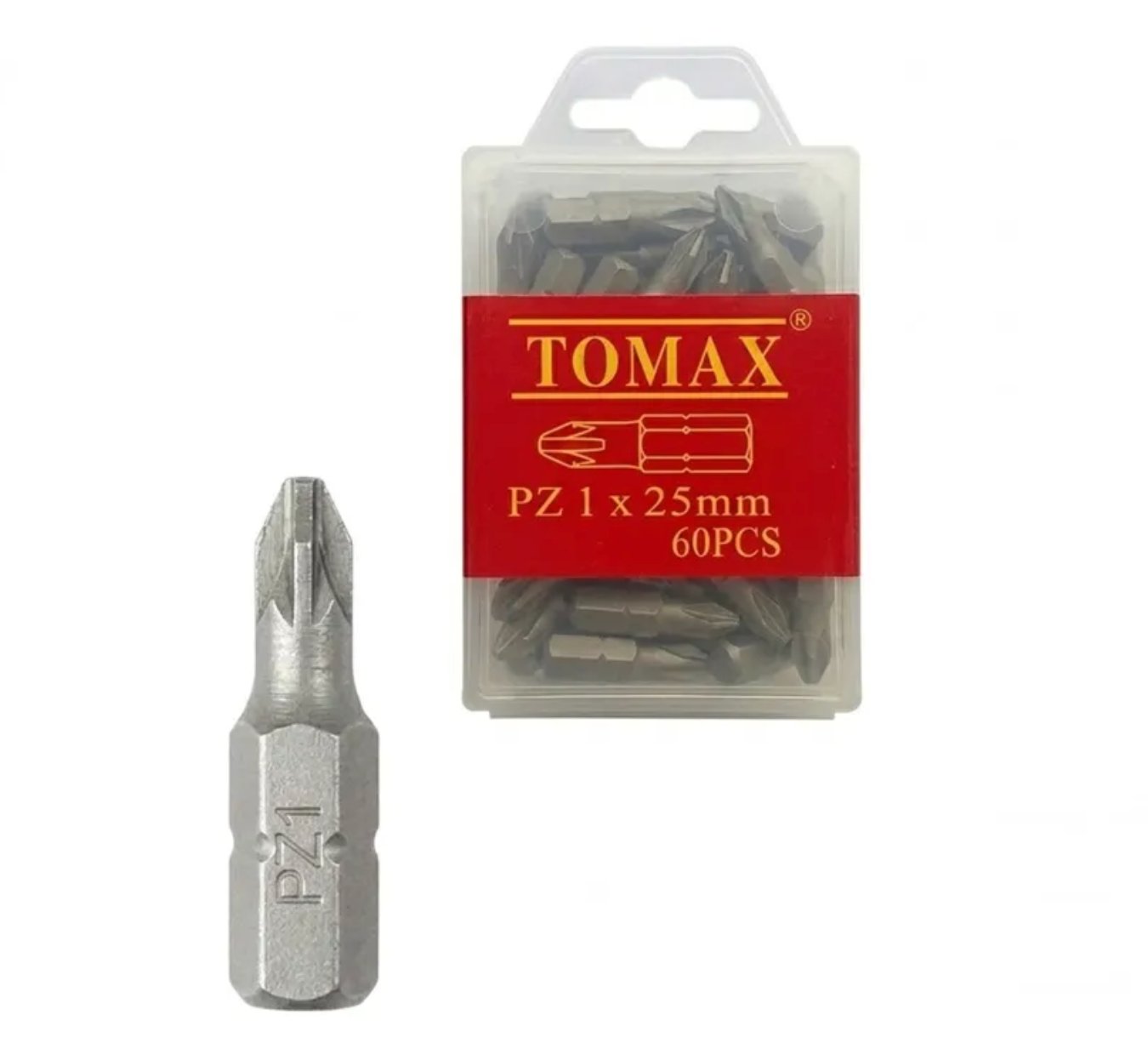 TOMAX PZ1x25 mm Yıldız Bits Uç – Profesyonel PZ Vidalama Ucu