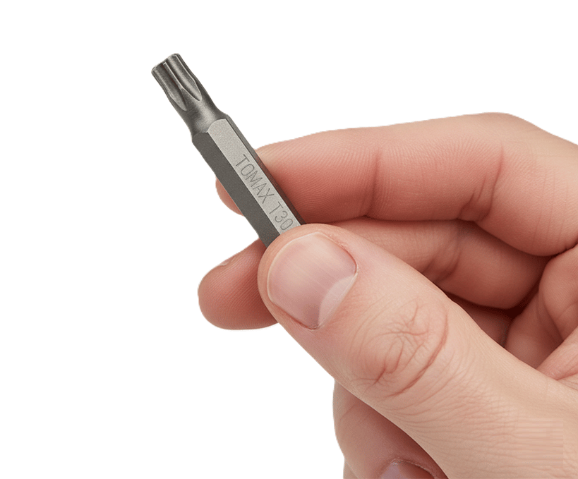 TOMAX T20x75 mm Torx Bits Uç – Profesyonel Uzun Vidalama Ucu