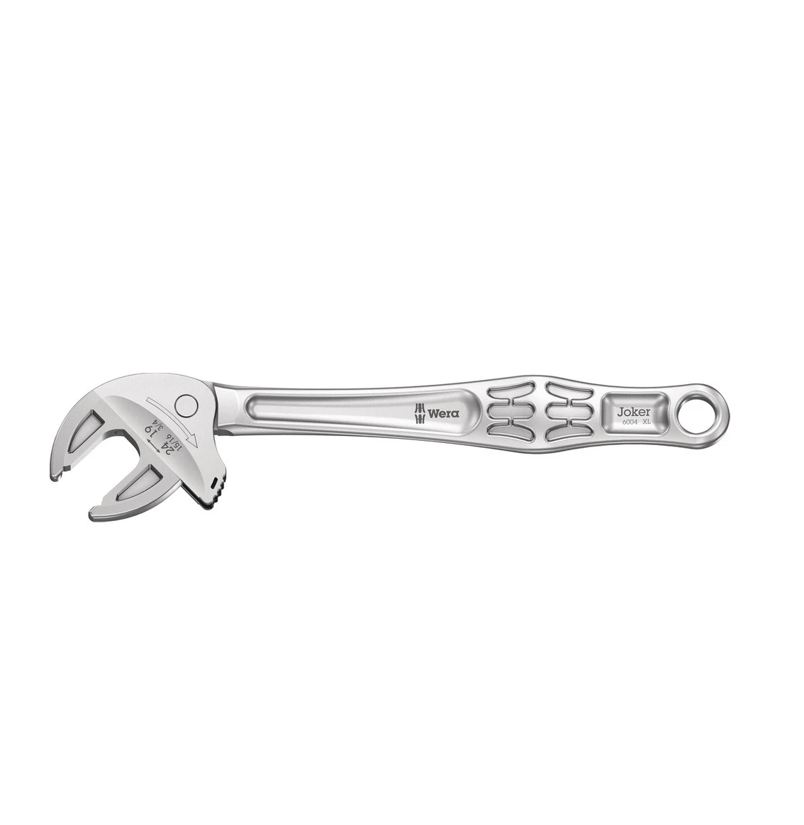 WERA 6004 Joker XL 19-24 mm Kendinden Ayarlı Kurbağacık Anahtar - Profesyonel Otomatik Sıkmalı Cırcır Fonksiyonlu Açık Ağız Anahtar