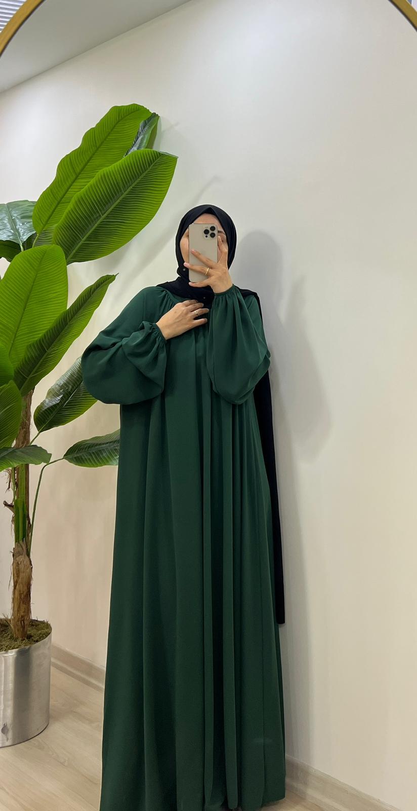 Hira Model Çimen Yeşili – Ümran Özbek Collection--Elbise