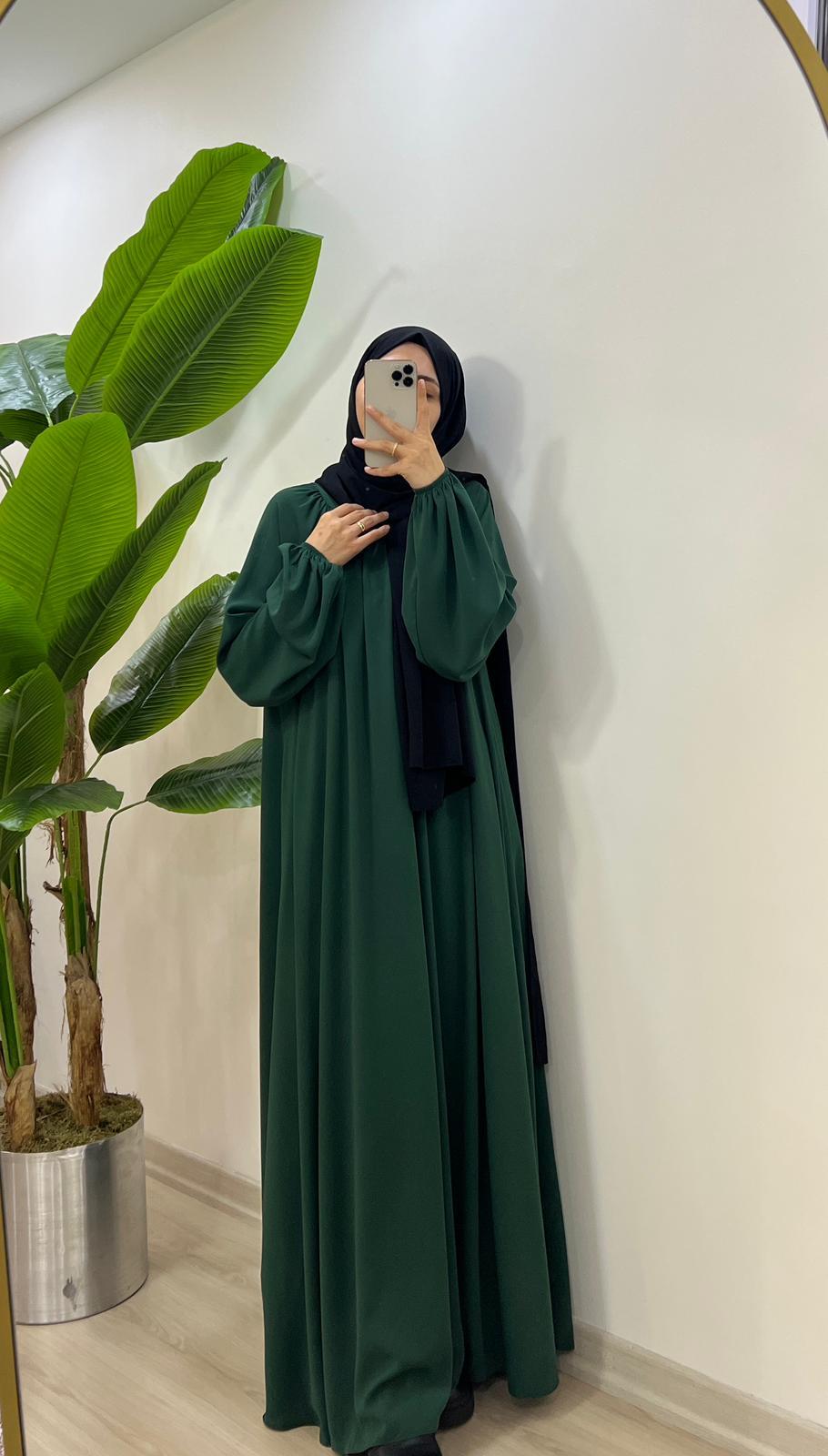 Hira Model Çimen Yeşili – Ümran Özbek Collection--Elbise