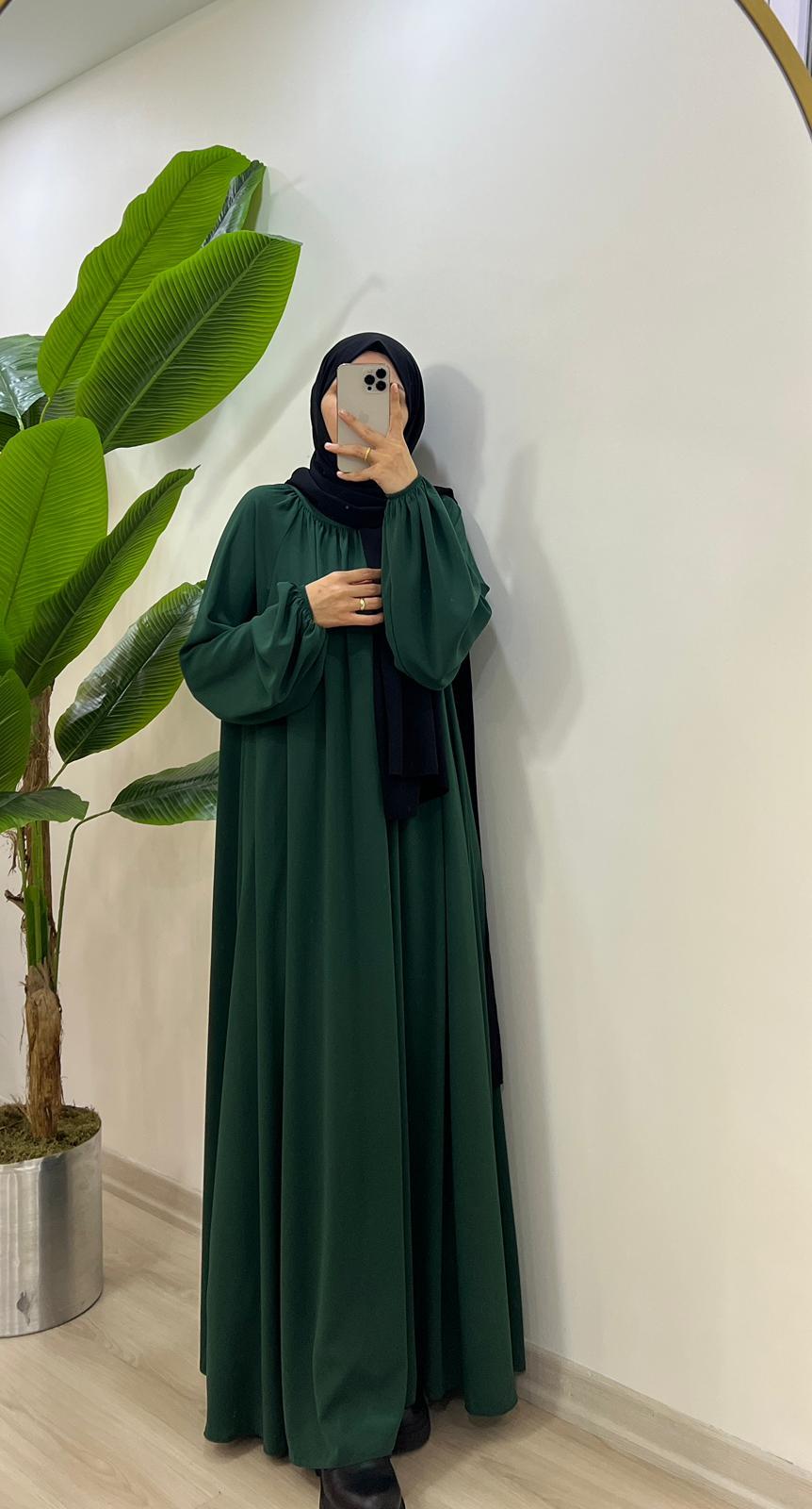 Hira Model Çimen Yeşili – Ümran Özbek Collection--Elbise