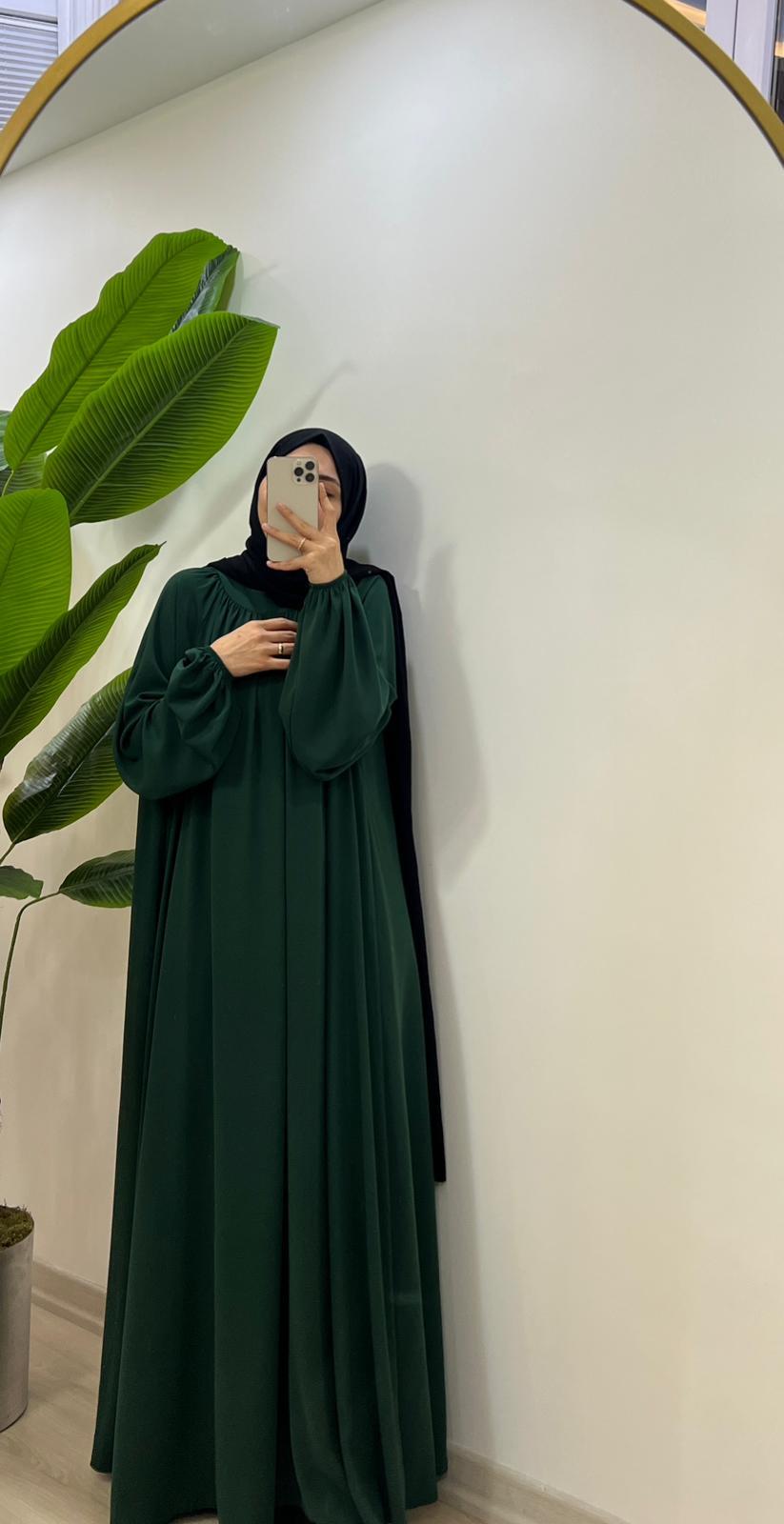 Hira Model Çimen Yeşili – Ümran Özbek Collection--Elbise