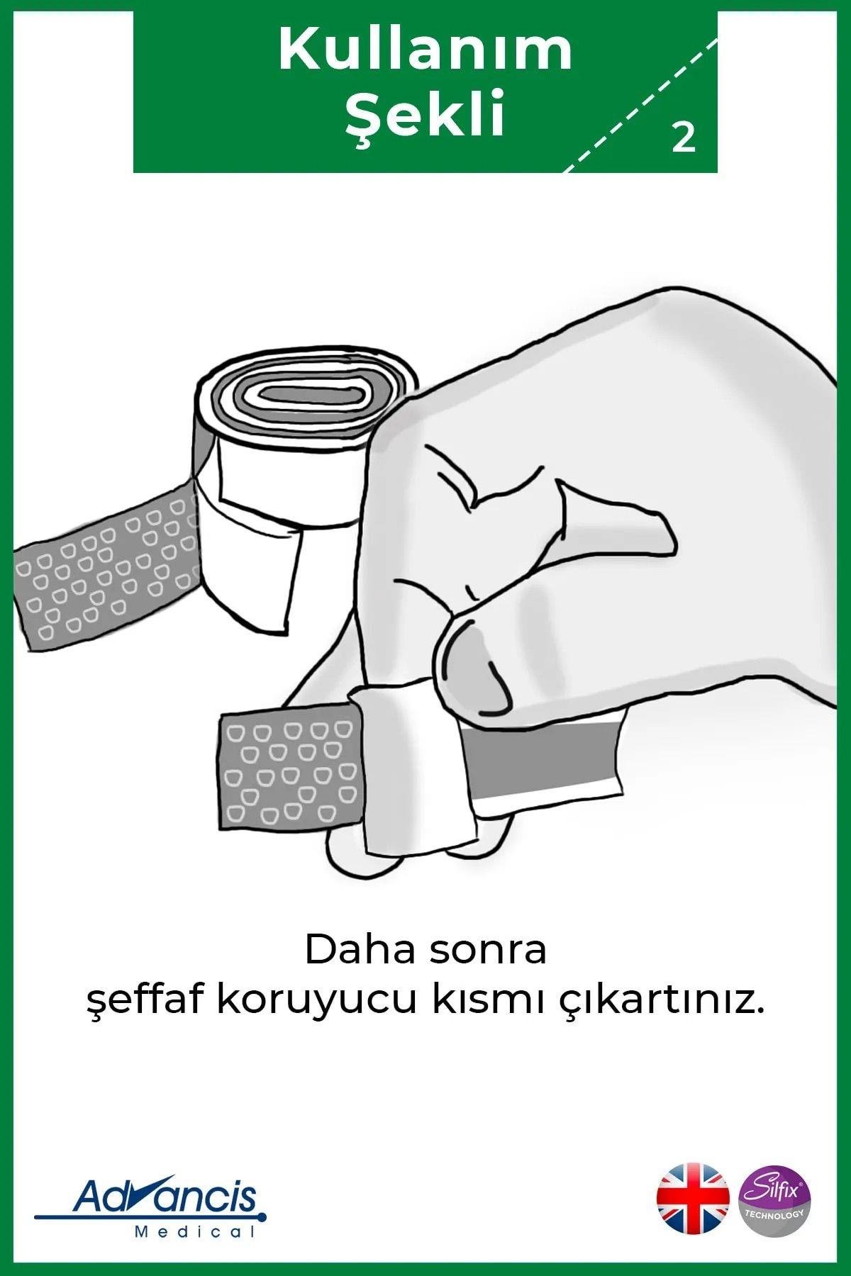 Advancis Medical UK Siltape Soft Silikon Bant Yara Izi - Dikiş Izi - Sezaryen - Yanık - Estetik 2cm X 3mt