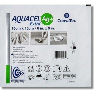 Aquacel Ag + Extra Hydrofiber Yara Örtüsü 15*15cm