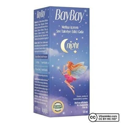Baybay Night Melisa İçeren Bitkisel Damla 50 ml