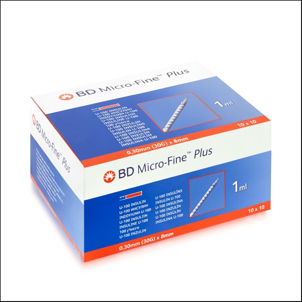 Bd Micro-fine Plus 1 Ml  Enjektörü - Bd Micro-fine Plus 1 Ml (30g x 8mm) 10 Adet
