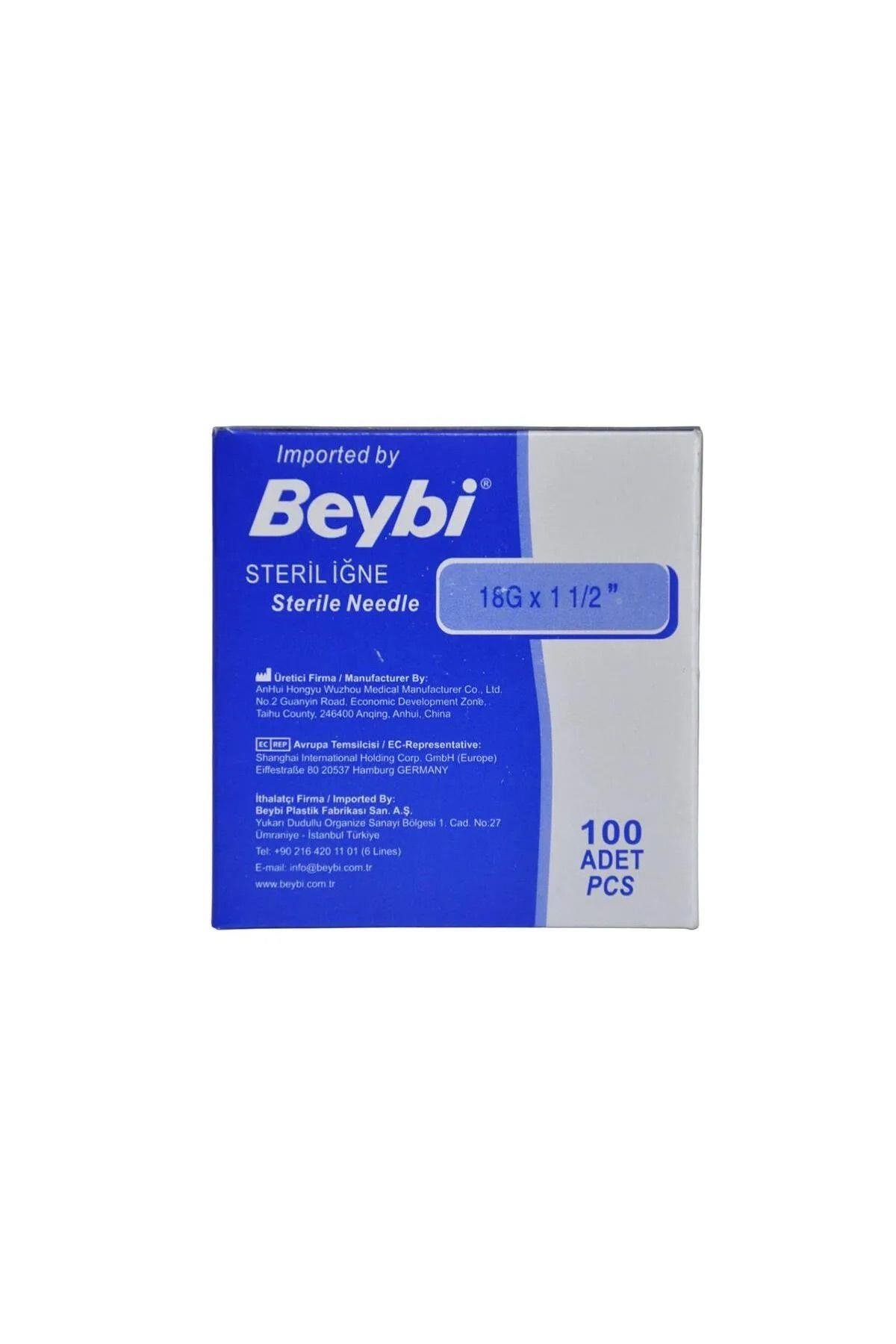 Beybi Steril Iğne Ucu Pembe 18g 100 Adet