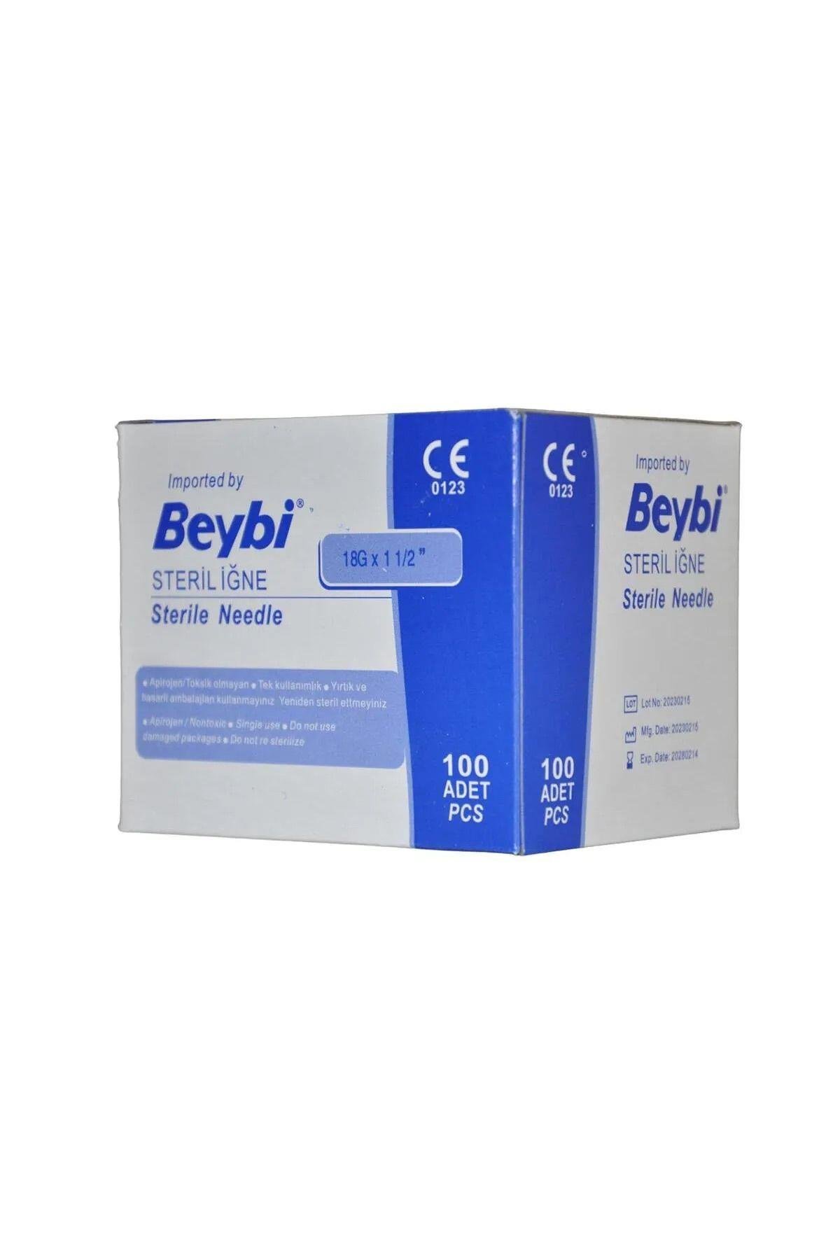 Beybi Steril Iğne Ucu Pembe 18g 100 Adet