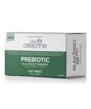 Cire Aseptine Prebiotic El ve Vücut Sabunu Çay Ağacı 100 gr