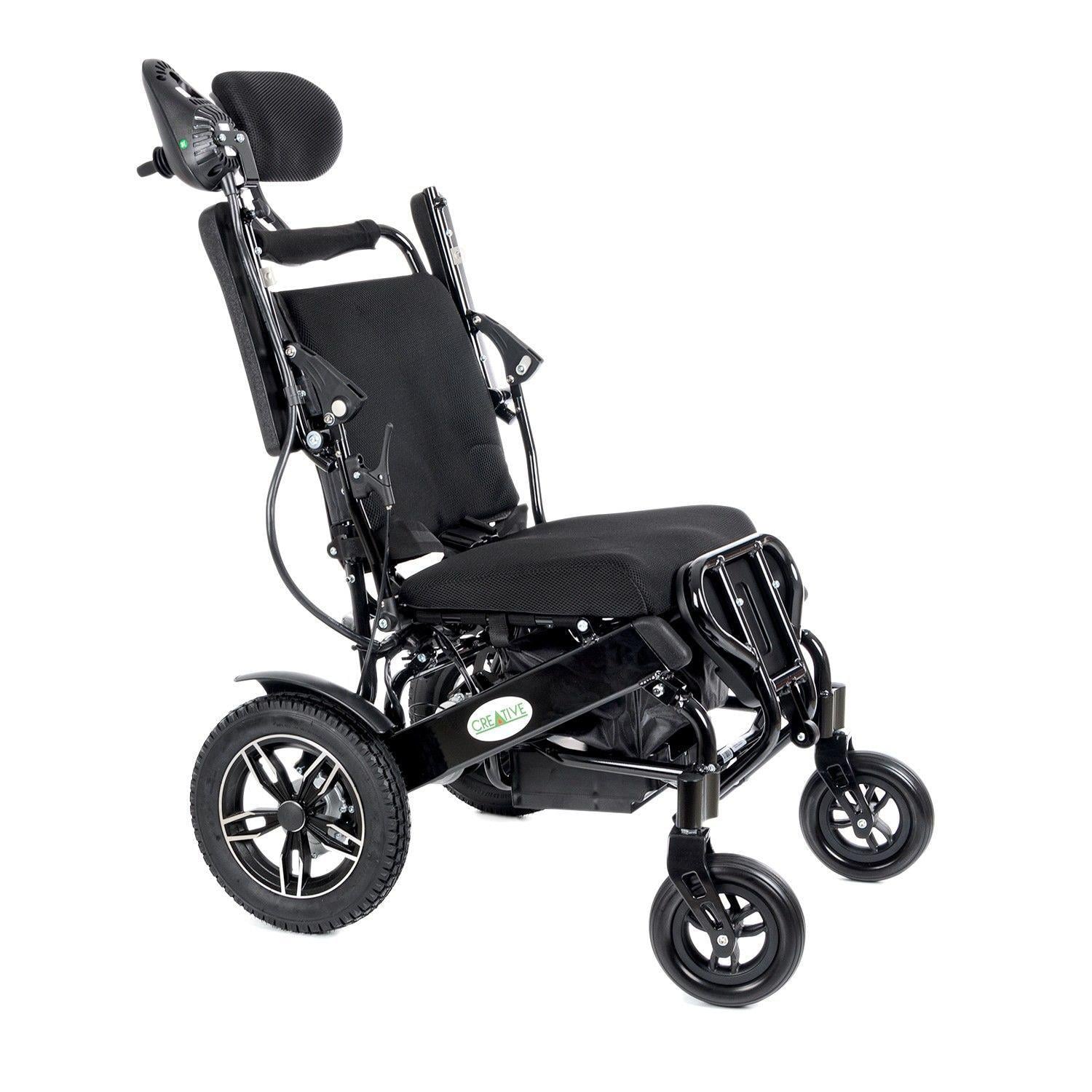 Comfort Plus Creative CR-6012 Lüx Lityum Pilli Akülü Tekerlekli Sandalye Baş Destekli Sırt Yatar