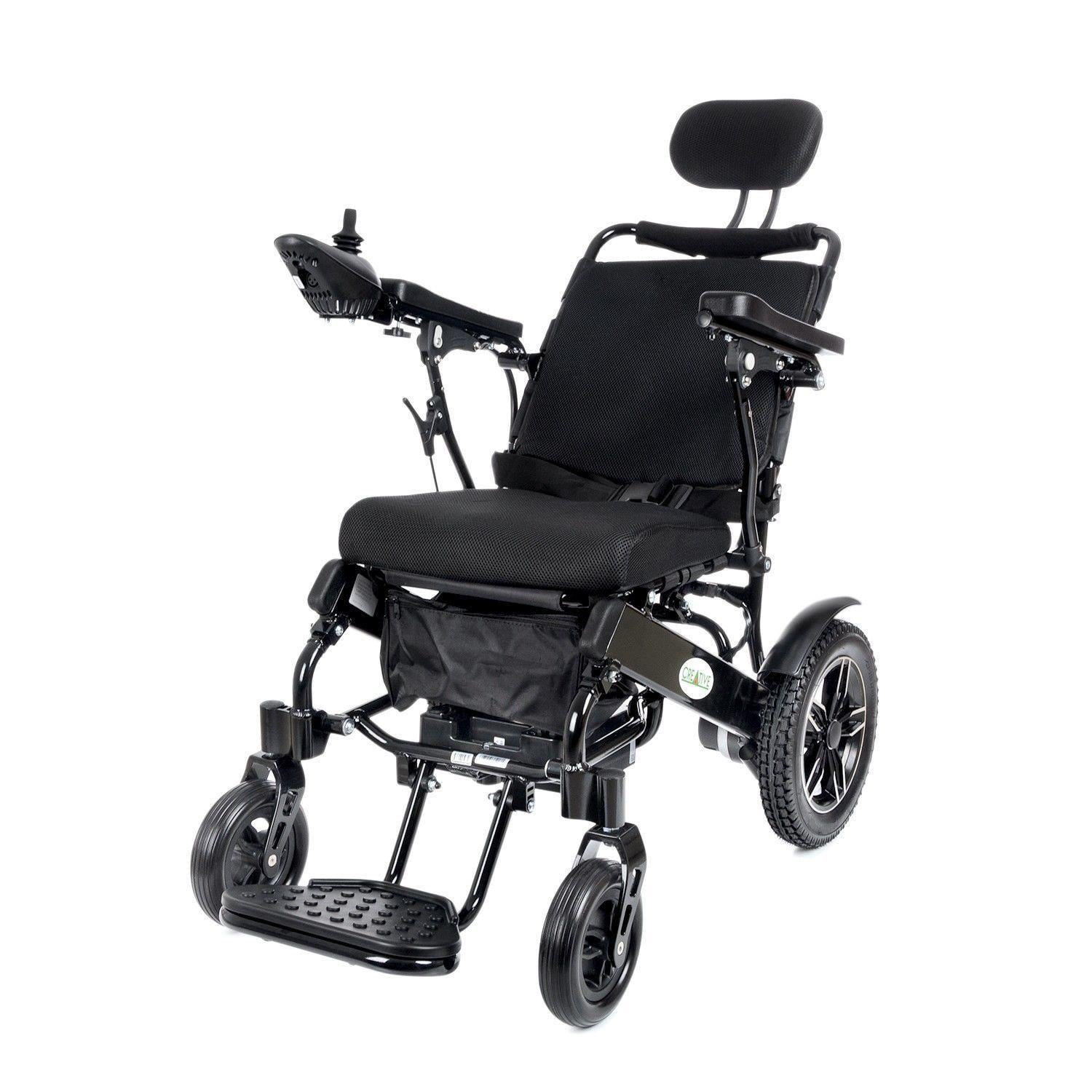 Comfort Plus Creative CR-6012 Lüx Lityum Pilli Akülü Tekerlekli Sandalye Baş Destekli Sırt Yatar
