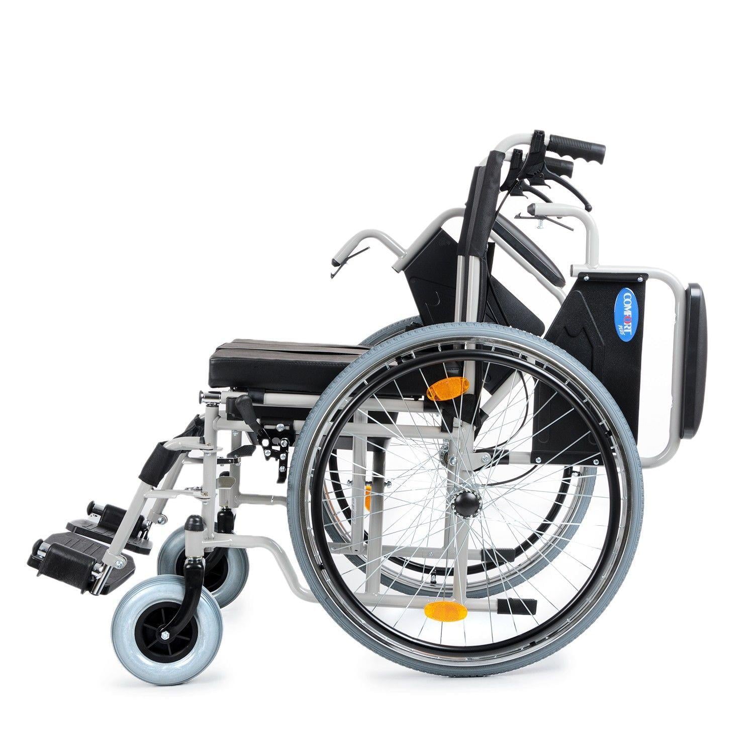 Comfort Plus DM-545 WC Özellikli Tekerlekli Sandalye Ayakları Çıkar + Yan Kol Açılır