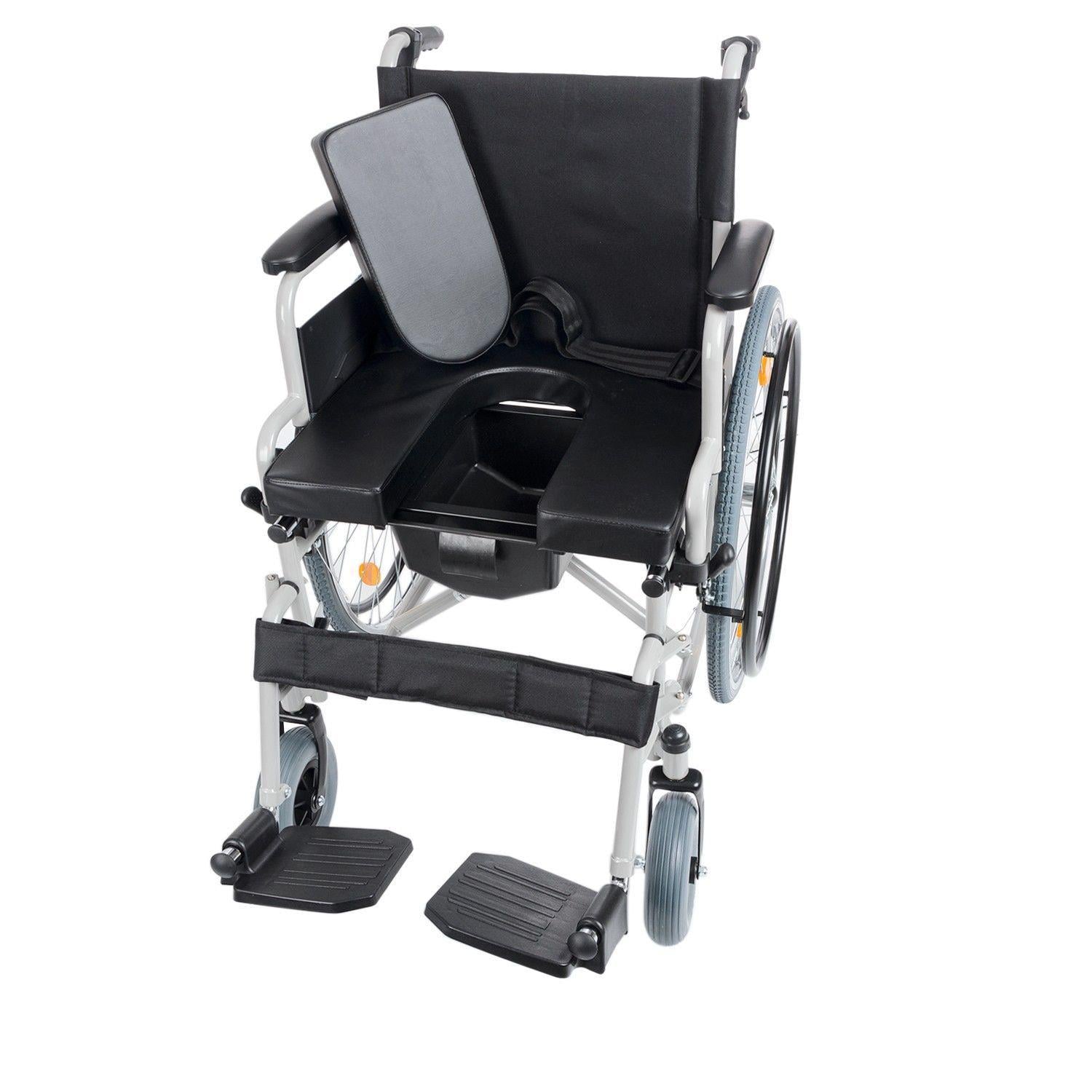 Comfort Plus DM-545 WC Özellikli Tekerlekli Sandalye Ayakları Çıkar + Yan Kol Açılır