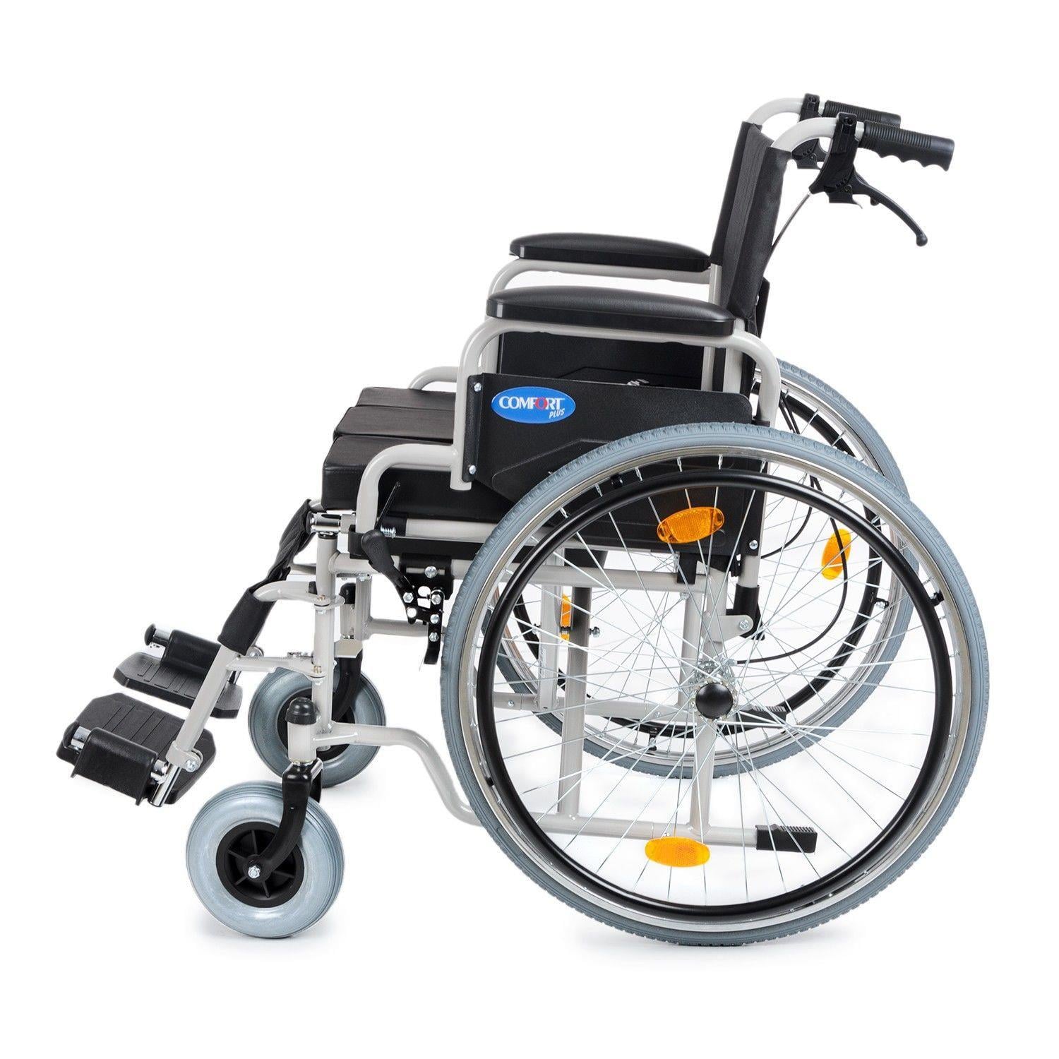 Comfort Plus DM-545 WC Özellikli Tekerlekli Sandalye Ayakları Çıkar + Yan Kol Açılır
