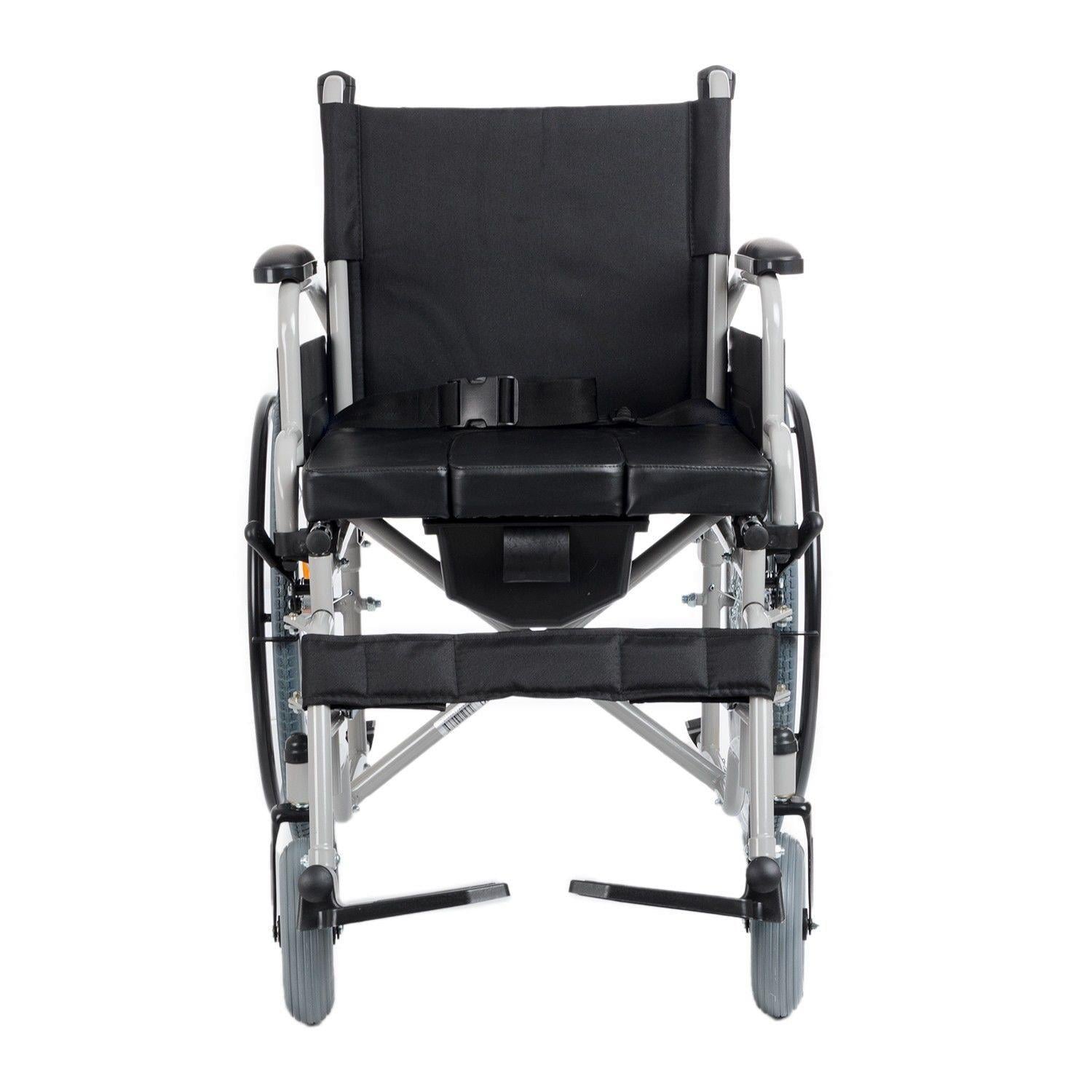 Comfort Plus DM-550 WC Özellikli Tekerlekli Sandalye Ayakları Çıkar + Yan Kol Açılır