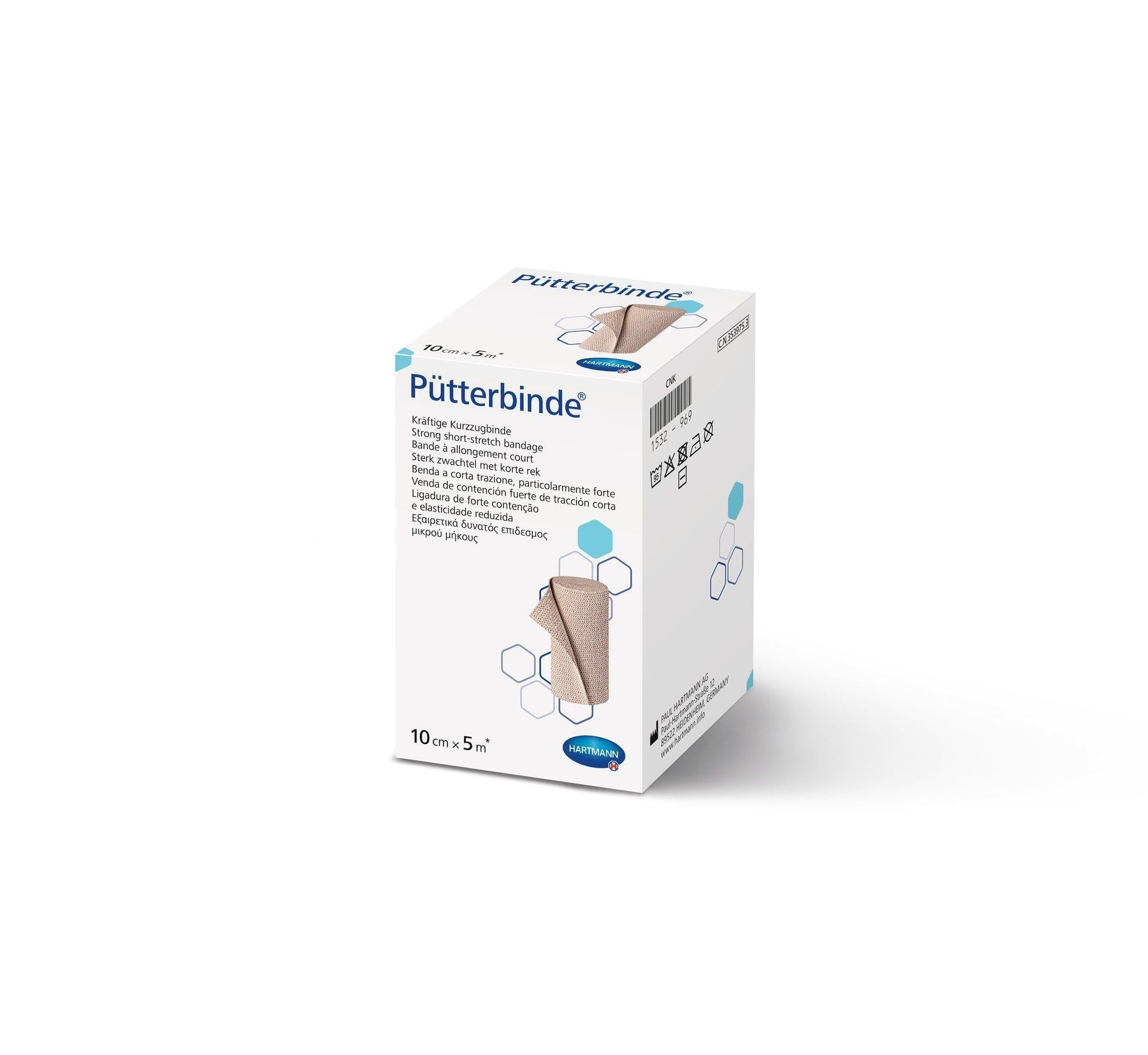 Hartmann Pütterbinde 6 8 10 12 cm x 5m Kompresyon Bandajı Kısa Germe Az Esnek